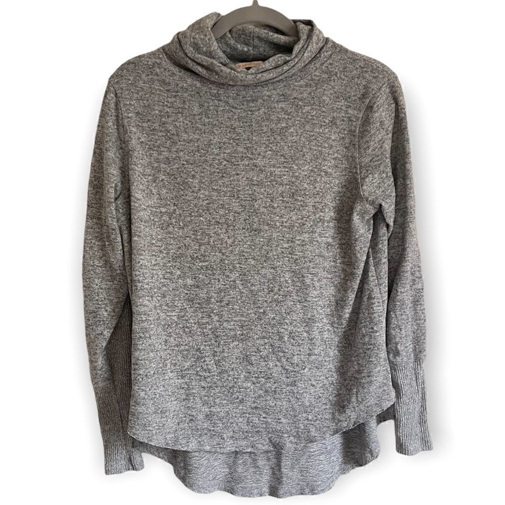 Sweet Romeo Gray Cowl Neck Sweater Medium
